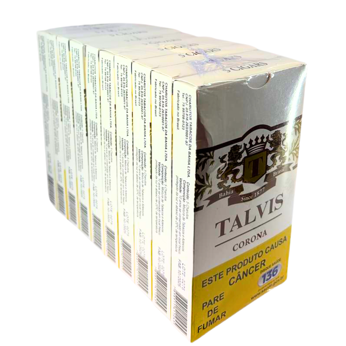Charuto Talvis Corona Brown - Display C/10 Maços - Imagem 4