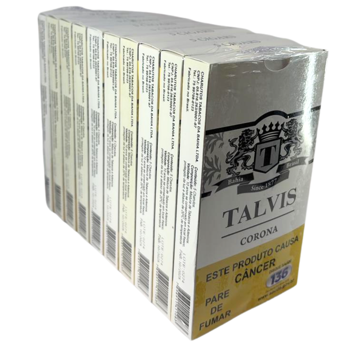 Charuto Talvis Corona Black - Display C/10 Maços - Imagem 3