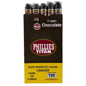 CHARUTO PHILLIES TITAN CHOCOLATE - Maço 5 unidades