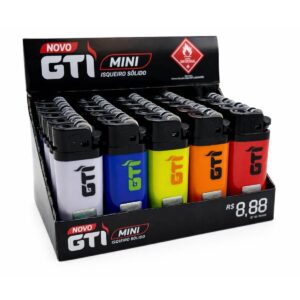 Isqueiro Gti Mini Solido - Display C/25 Unidades