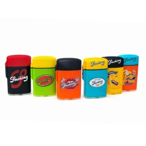 Isqueiro Maçarico Zengaz  ZL-10 Maxi Jet Em Bi-Cores Smoking - Unidade