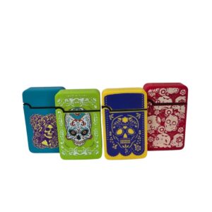 Isqueiro Maçarico Zengaz ZL-8 Grand Jet Emb Cores Skull  - Unidade