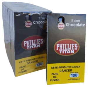 CHARUTO PHILLIES TITAN CHOCOLATE - Display 10 maços