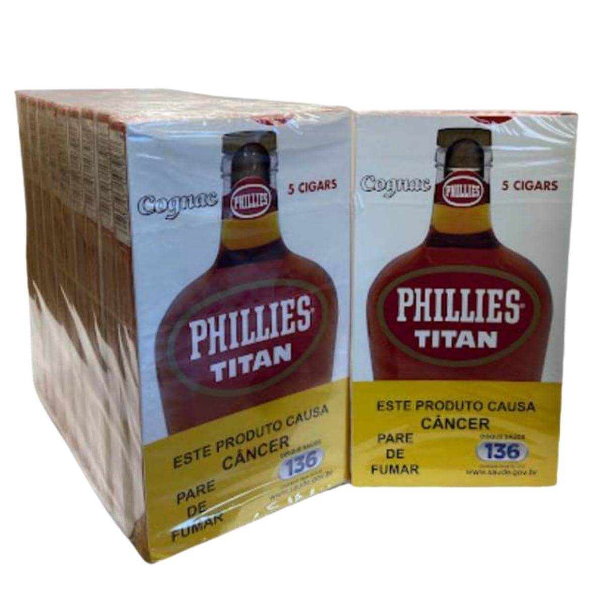 CHARUTO PHILLIES TITAN COGNAC - Display 10 maços - Imagem 4