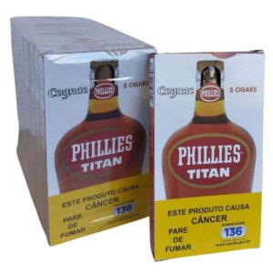 CHARUTO PHILLIES TITAN COGNAC - Display 10 maços