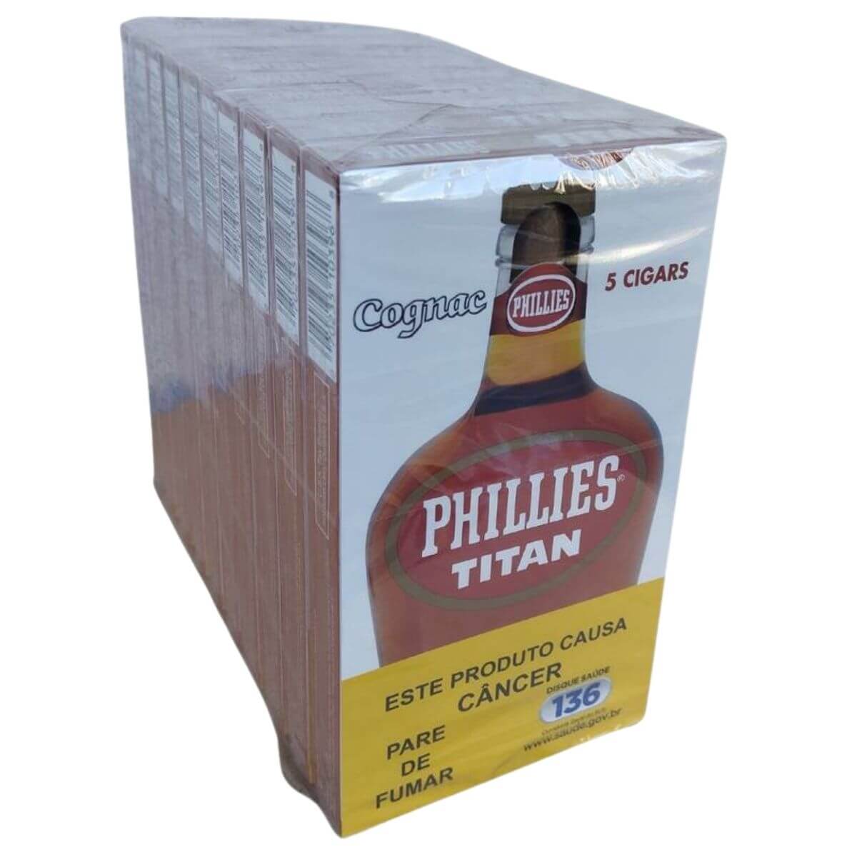 CHARUTO PHILLIES TITAN COGNAC - Display 10 maços - Imagem 3