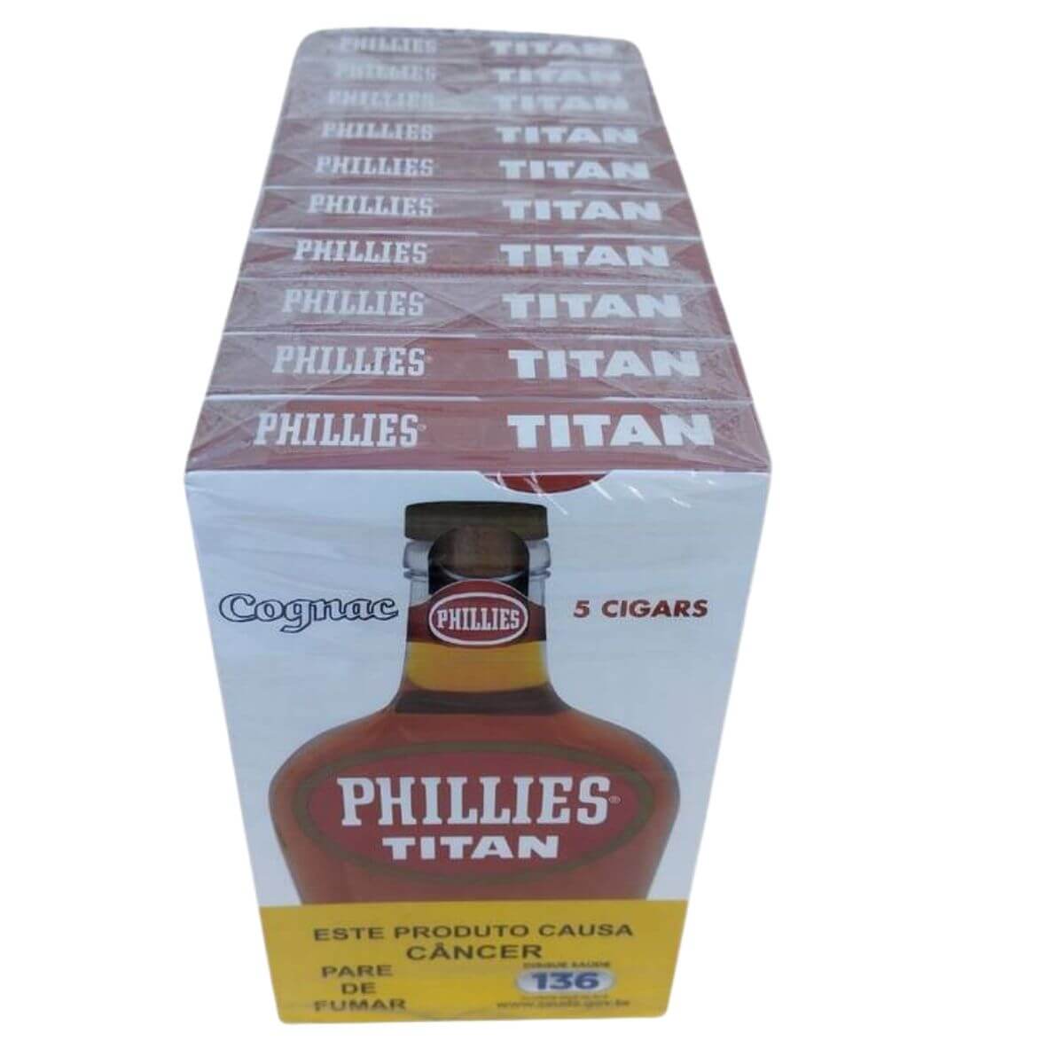 CHARUTO PHILLIES TITAN COGNAC - Display 10 maços - Imagem 2