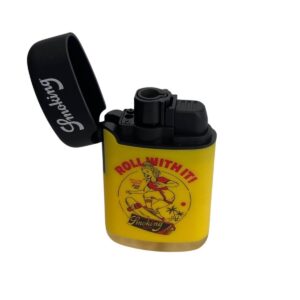 Isqueiro Maçarico Zengaz  ZL-3B Mega Jet Emb Bicolor Smoking - Unidade