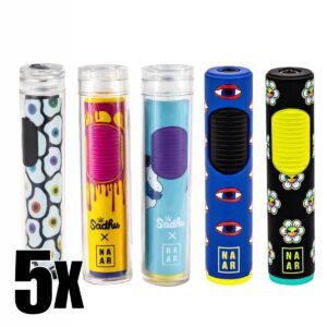 Isqueiro Maçarico Sadhu Naar Sortido - Kit C/5 Unidades