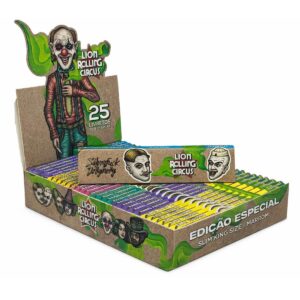 Seda Lion Circus Brasil Brown Ks Slim - Display C/25 Livretos