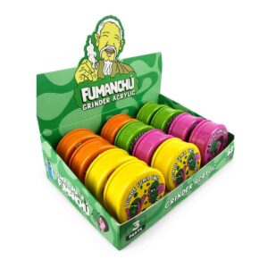 Dichavador Lion Fumanchu Acrylic Grinder - Display C/12 Unidades