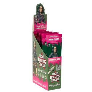Blunt Hemp Wrap Lion Tradicional Sabor Chiclete - Display C/25 Unidades