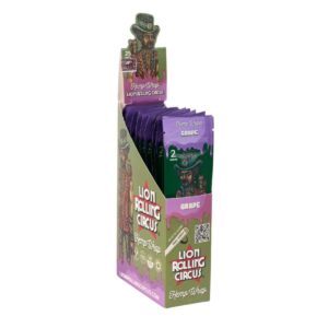 Blunt Hemp Wrap Lion Tradicional Sabor Uva - Display C/25 Unidades