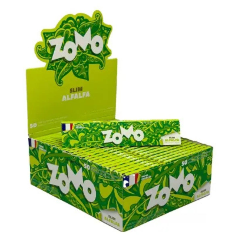 Seda Zomo Alfafa Verde Slim King Size - Display C/50 Livretos