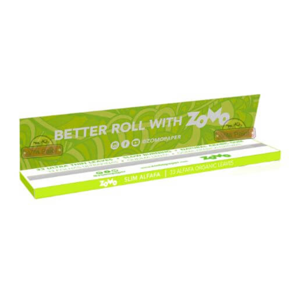 Seda Zomo Alfafa Verde Slim King Size - Display C/50 Livretos - Imagem 4