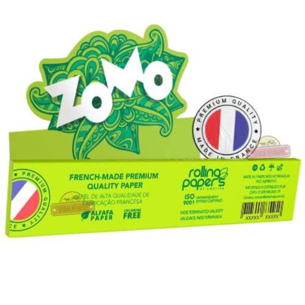 Seda Zomo Alfafa Verde Slim King Size - Display C/50 Livretos - Imagem 2