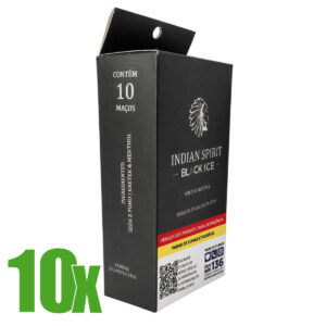 Tabaco / Fumo Bolado Indian Spirit Black Menthol - Kit C/10 Displays