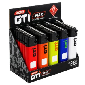 Isqueiro Gti Max Solido - Display C/ 25 Unidades