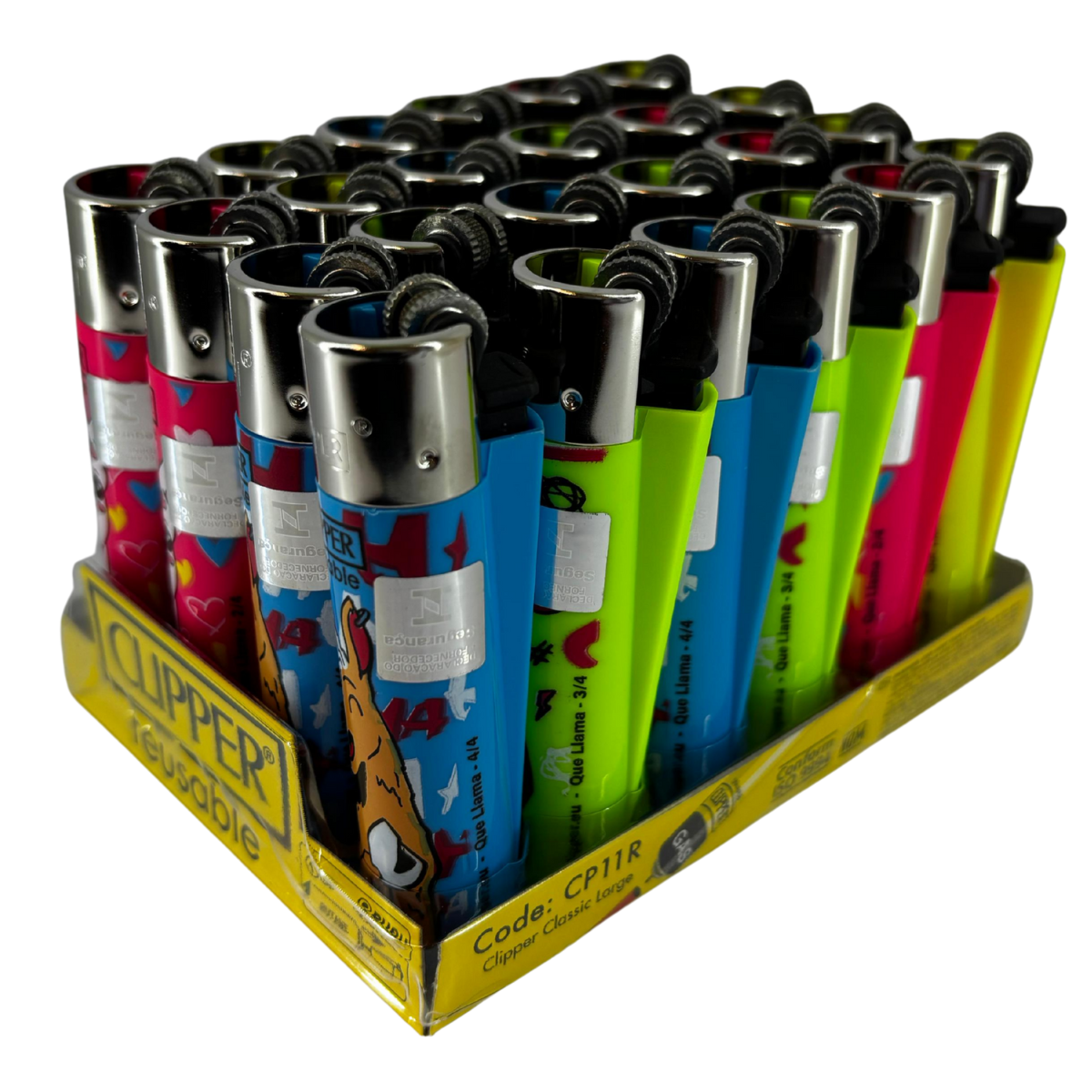 Isqueiro Clipper D24 CP11R Que Llama + LB - Display C/24 (Grande) - Imagem 3