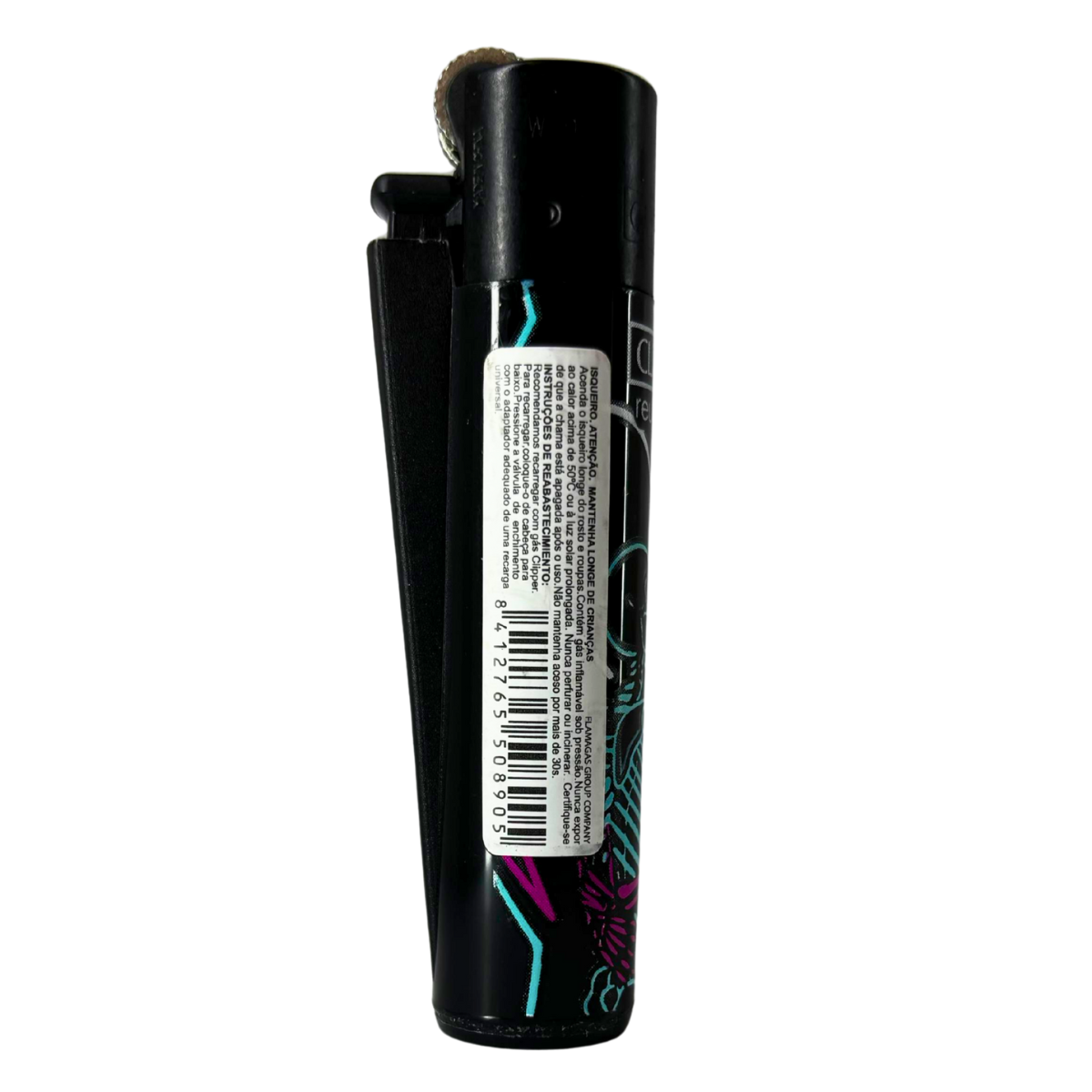 Isqueiro Clipper BL12 CP11R Loving Skulls 1 + BW + LB - Display C/24 (Grande) - Imagem 3