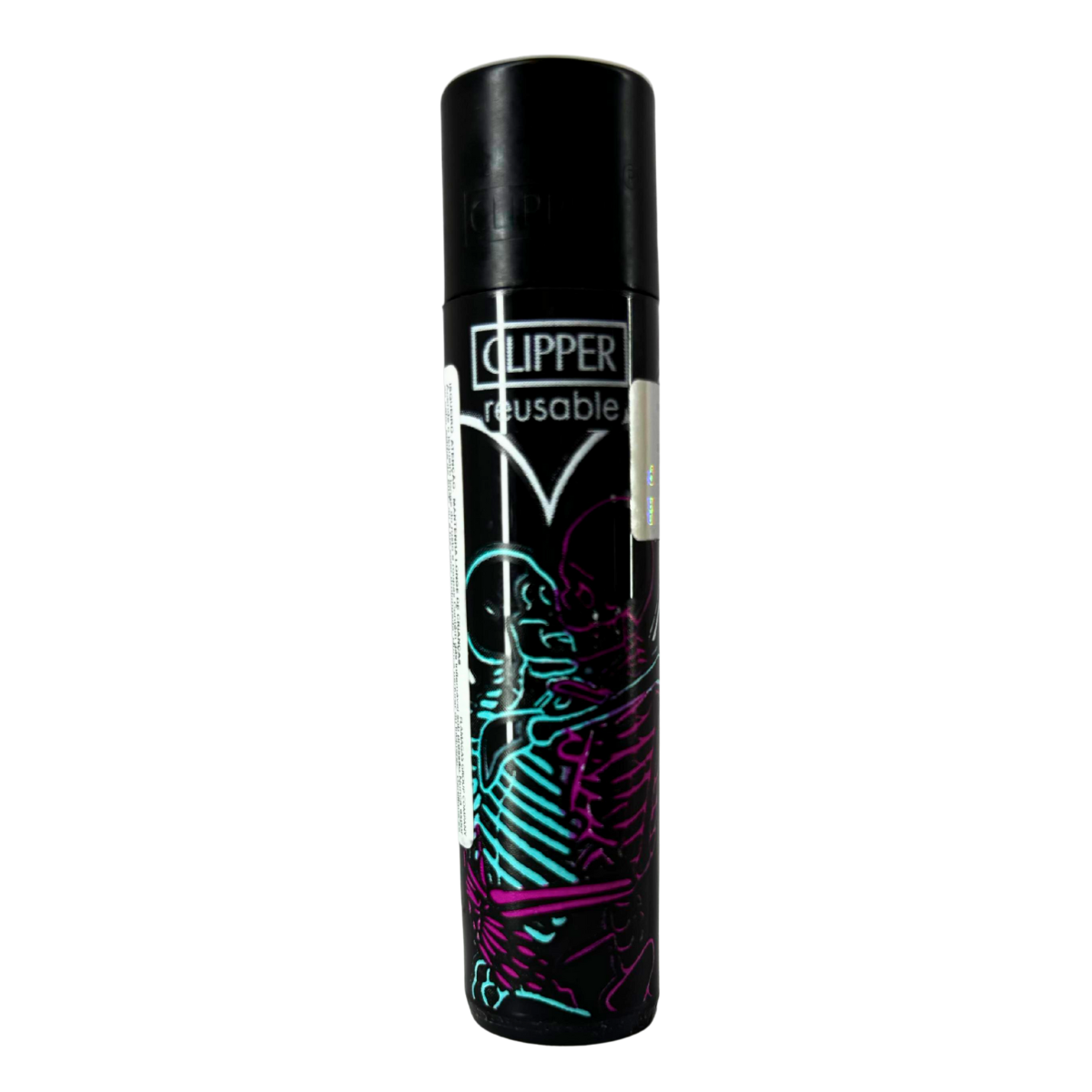 Isqueiro Clipper BL12 CP11R Loving Skulls 1 + BW + LB - Display C/24 (Grande) - Imagem 4