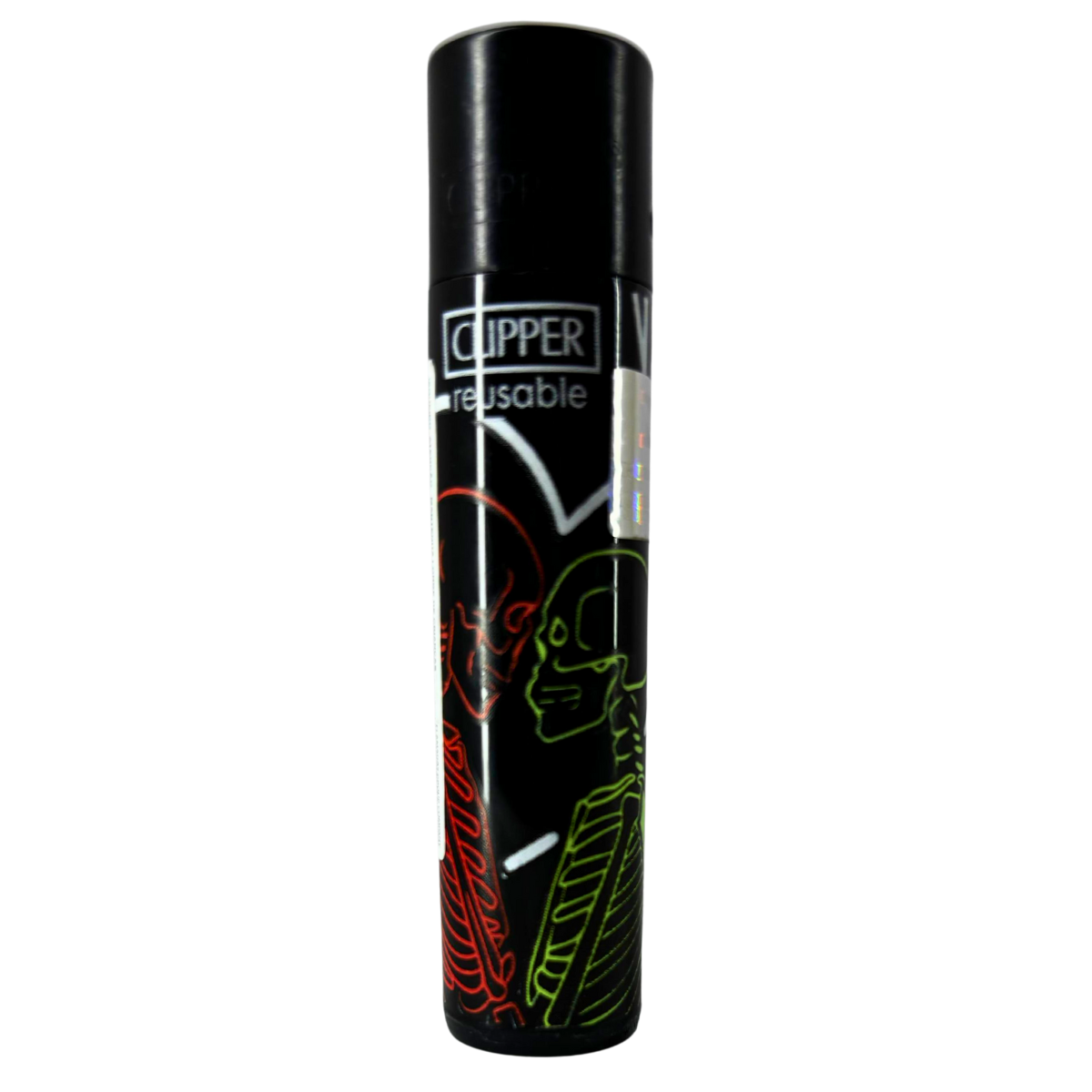 Isqueiro Clipper BL12 CP11R Loving Skulls 1 + BW + LB - Display C/24 (Grande) - Imagem 5