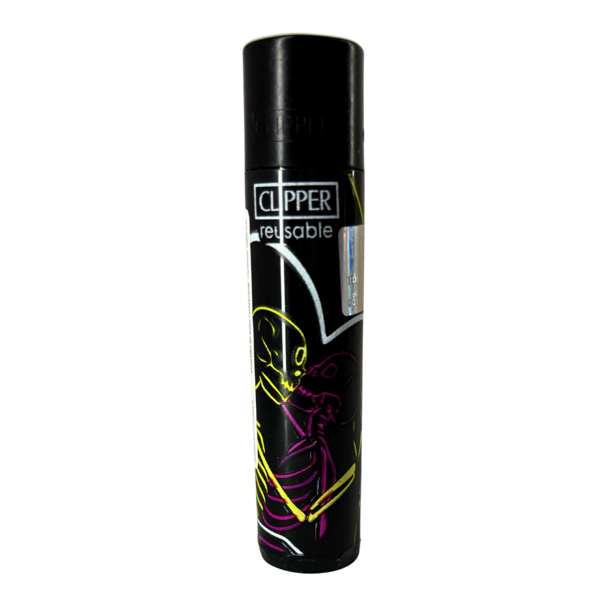 Isqueiro Clipper BL12 CP11R Loving Skulls 1 + BW + LB - Display C/24 (Grande) - Imagem 8