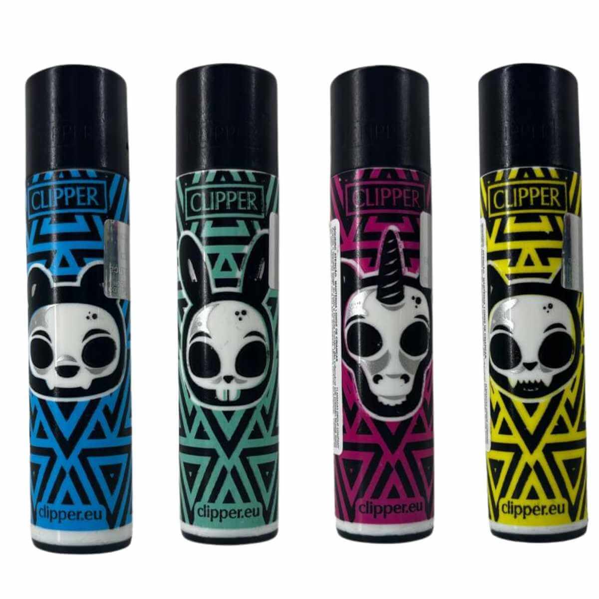 Isqueiro Clipper D24 CP11R SKULLS 17 GZ + BW + LB - Display C/24 (Grande) - Imagem 6