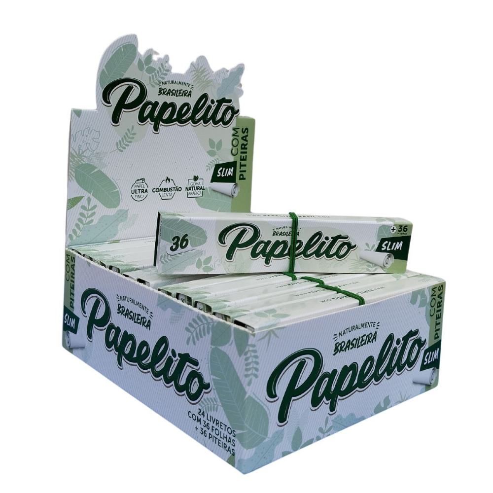 Seda Papelito Slim KS C/Piteira - Display C/24 - Imagem 3