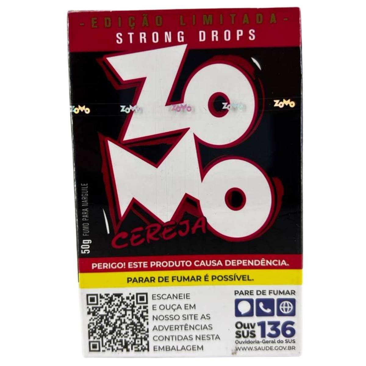 Essência Fumo Narguile Zomo N Strong Drops Cereja - Display C/10 Unidades - Imagem 3