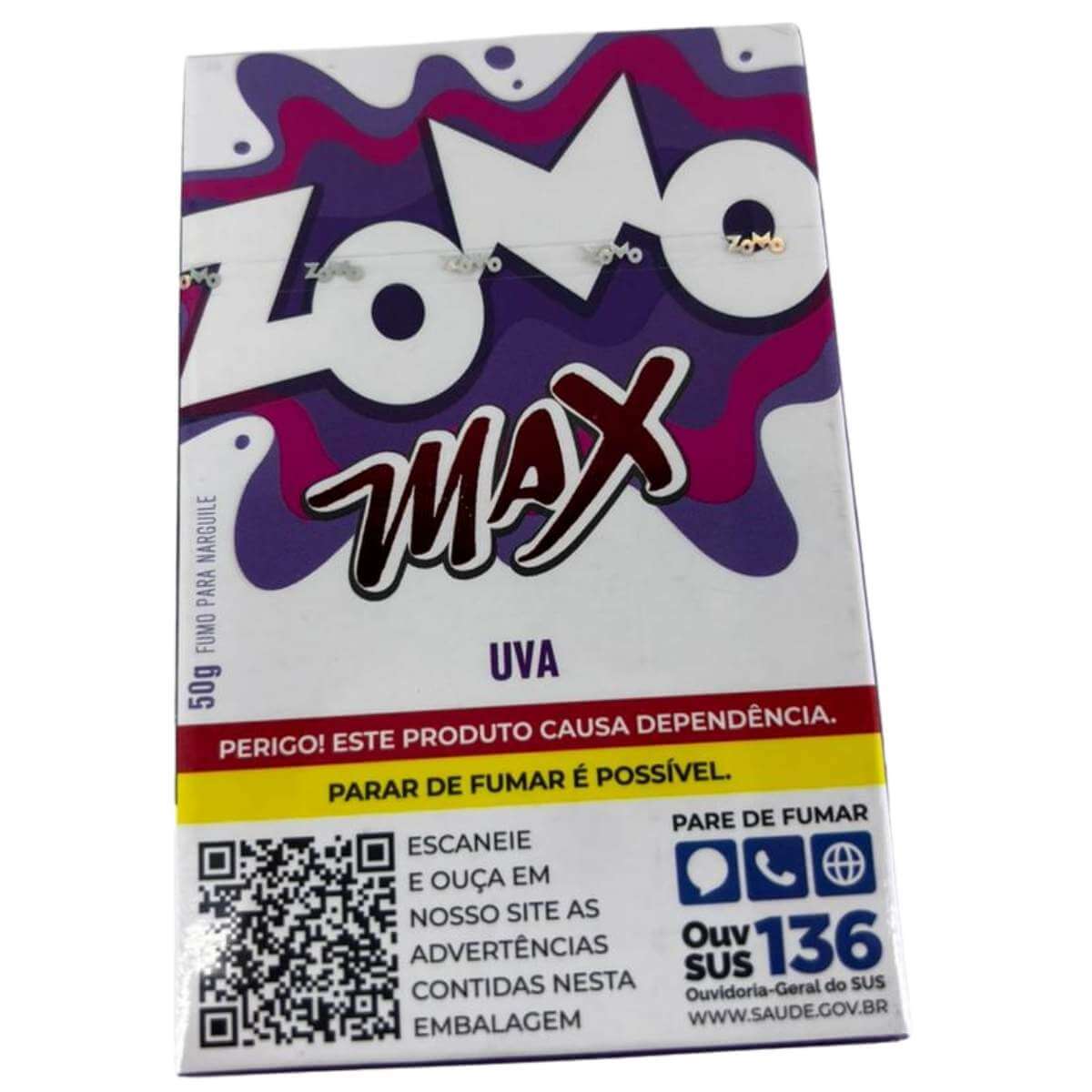 Essência Fumo Narguile Zomo Max N Uva - Display C/10 Unidades - Imagem 4