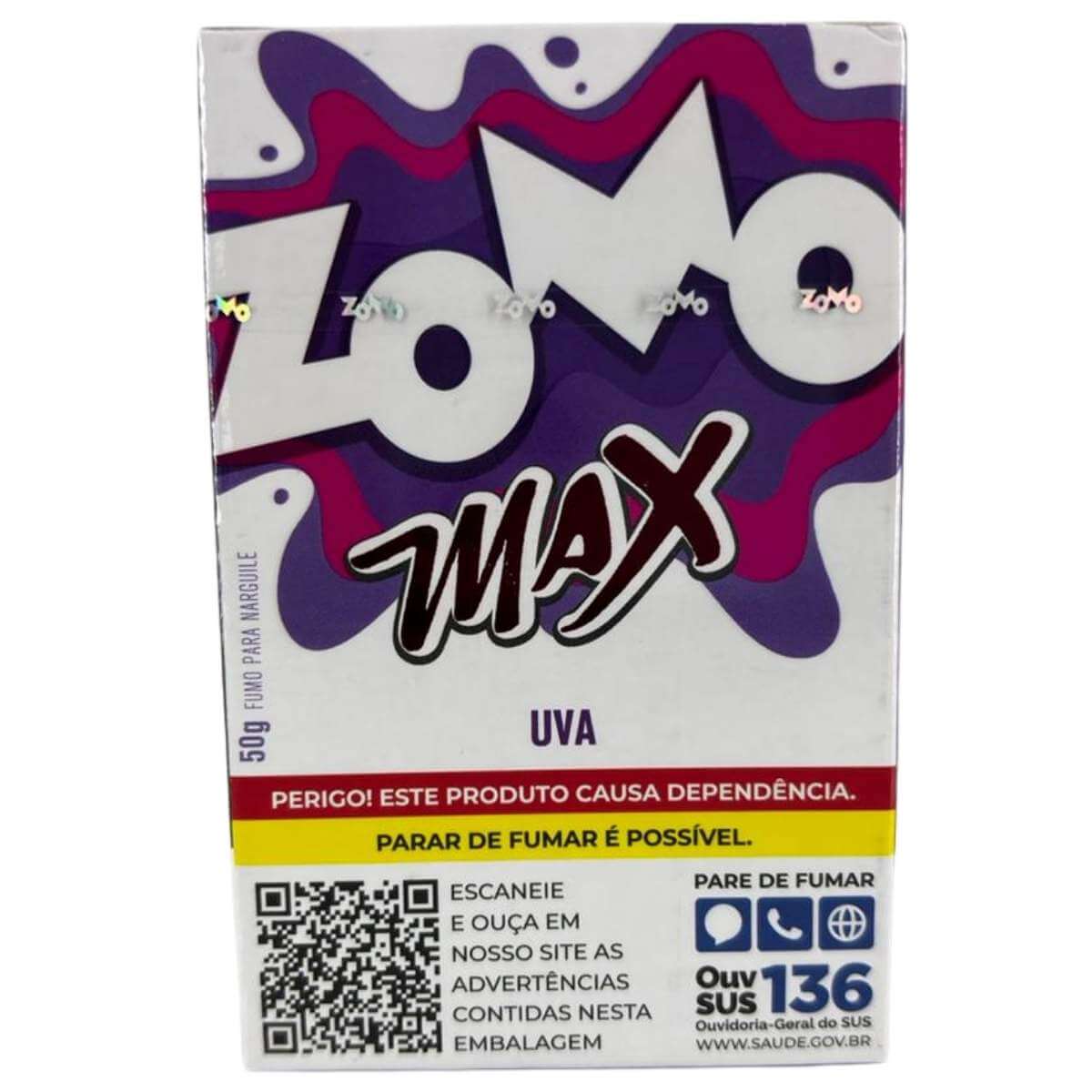 Essência Fumo Narguile Zomo Max N Uva - Display C/10 Unidades - Imagem 3