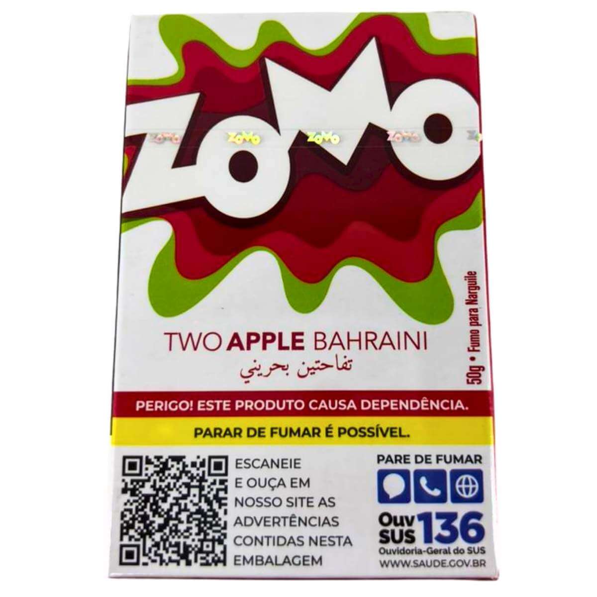 Essência Fumo Narguile Zomo N Two Apple Bahraini - Display C/10 Unidades - Imagem 4