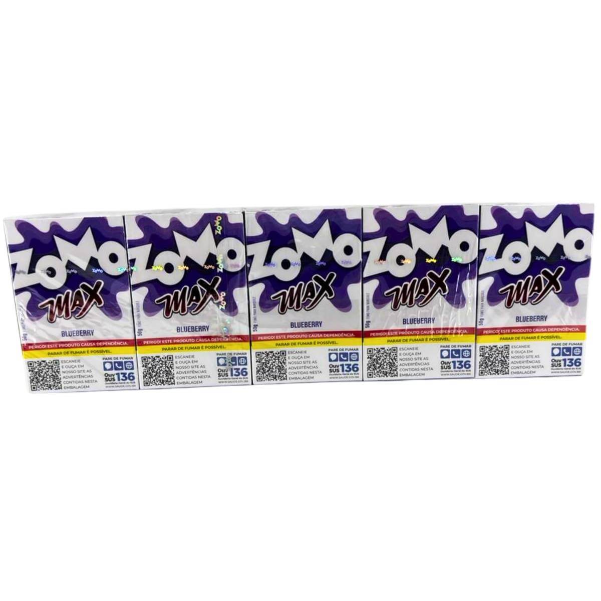 Essência Fumo Narguile Zomo Max N Blueberry - Display C/10 Unidades