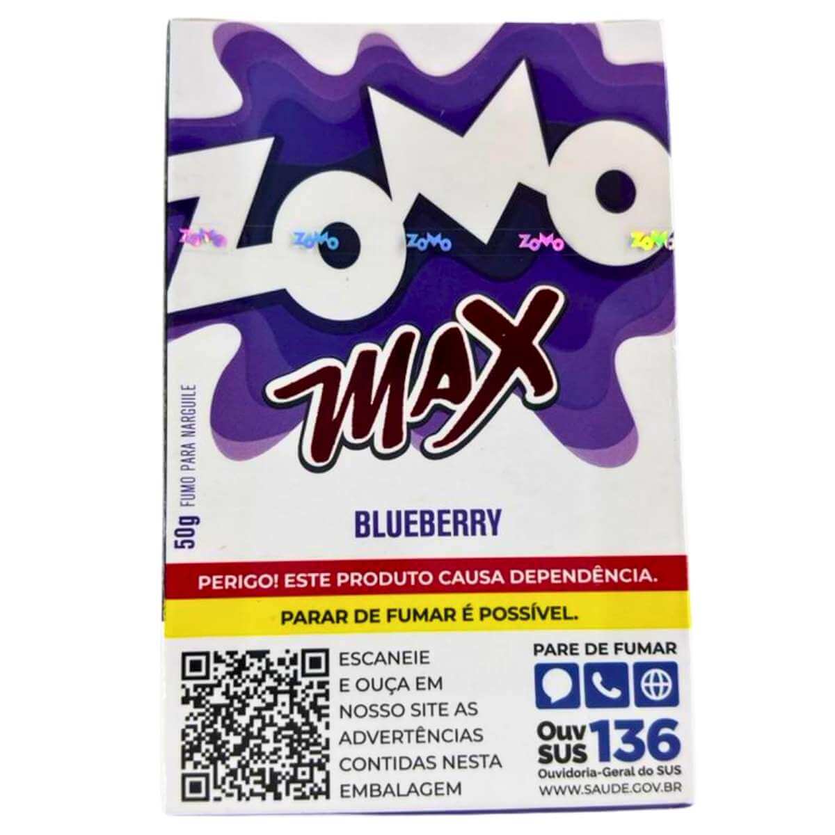 Essência Fumo Narguile Zomo Max N Blueberry - Display C/10 Unidades - Imagem 4