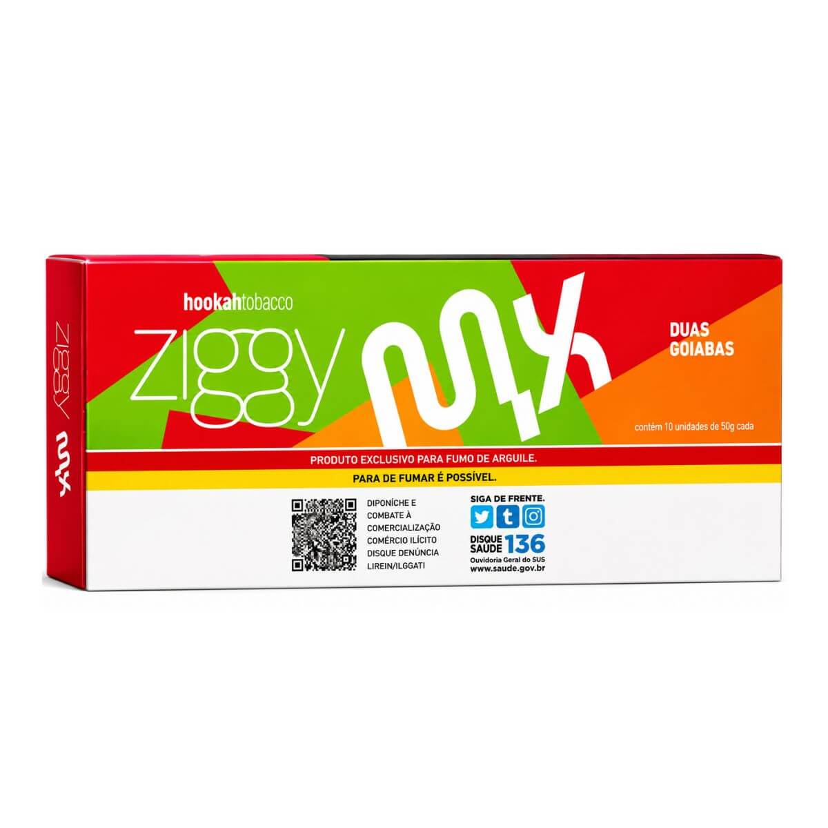 Essência Fumo Narguile ZGY Brasil Duas Goiabas - Display C/10 Unidades - Imagem 2