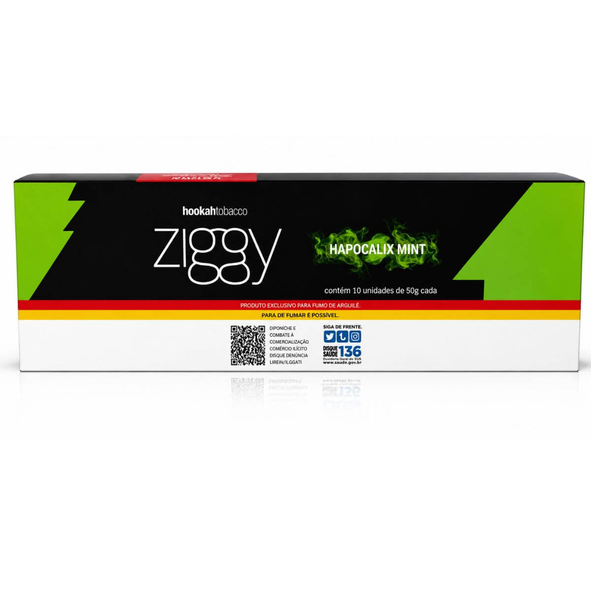 Essência Fumo Narguile ZGY Brasil Hapocalyx Mint - Display C/10 - Imagem 2