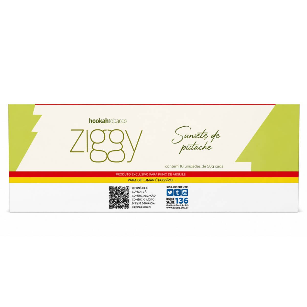 Essência Fumo Narguile ZGY Brasil Sorvete de Pistache - Display C/10 Unidades - Imagem 2