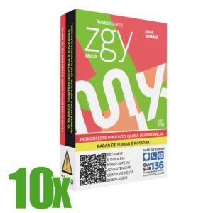 Essência Fumo Narguile ZGY Brasil Duas Goiabas - Display C/10 Unidades