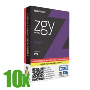 Essência Fumo Narguile ZGY Brasil Grape Starburst - Display C/10 Unidades