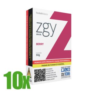 Essência Fumo Narguile ZGY Brasil Berry - Display C/10 Unidades