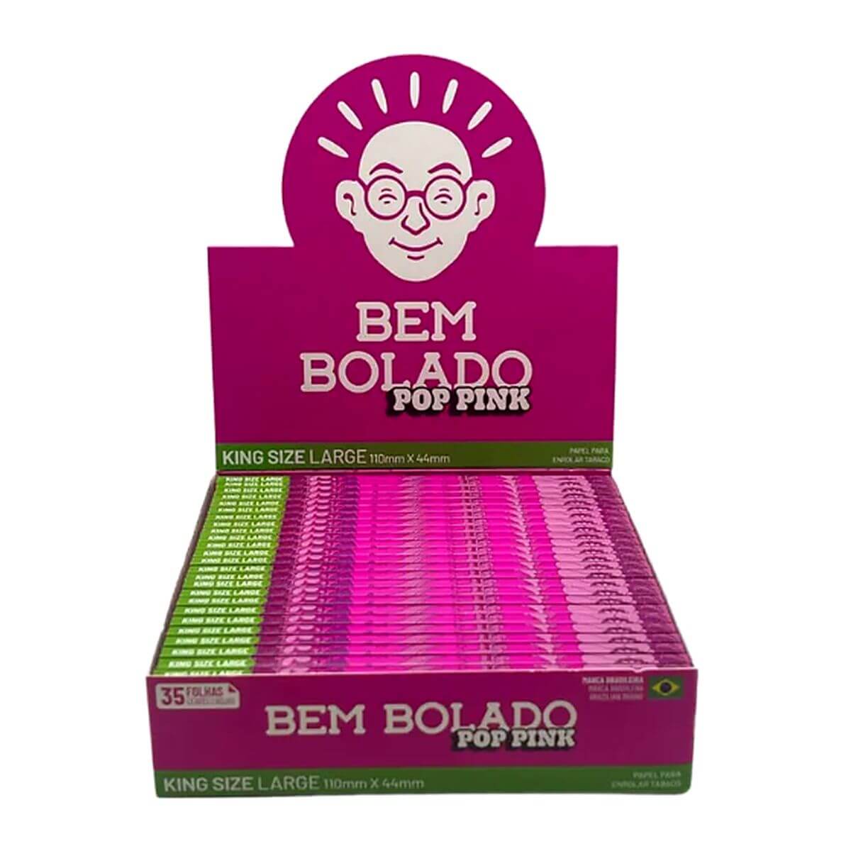 Seda Bem Bolado Pop Pink King Size Large - Display c/ 25 Livretos - Imagem 2