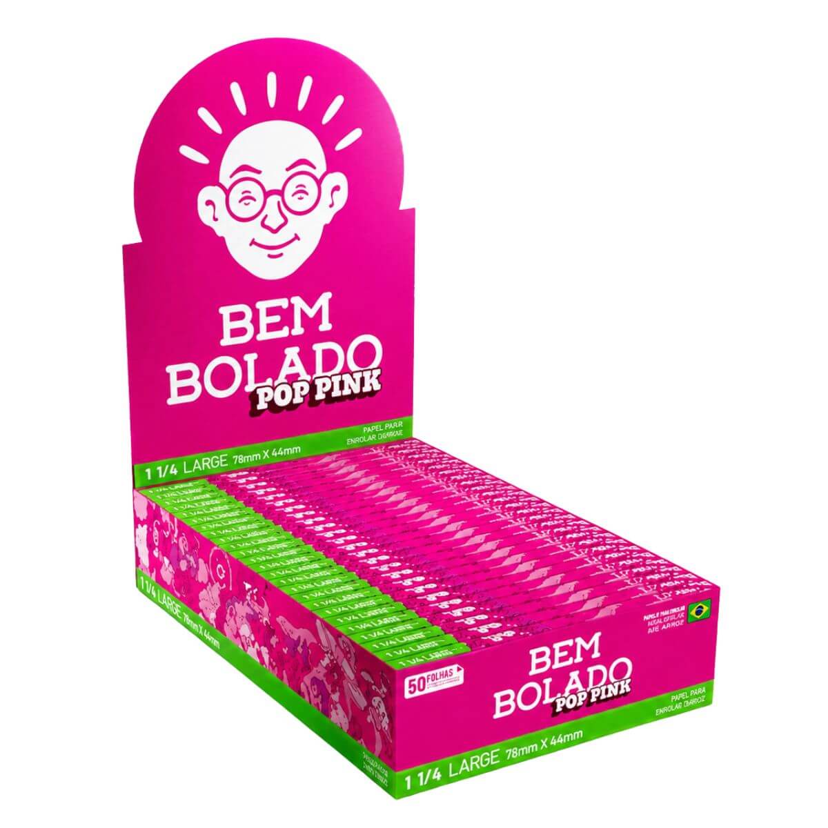 Seda Bem Bolado Pop Pink 1 1/4 Large - Display c/25 Livretos