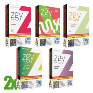 Essência Narguile ZGY Yogurt, Sorvete Limão, Sorvete Pistache, Duas Goiabas, Jabuticaba - Kit C/10