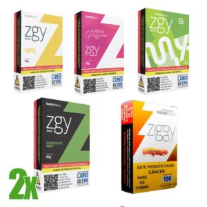 Essência Narguile ZGY Banana, Tropical, Fresh Passion, Maçãs Verdes, Hapocalyx Mint - Kit C/10