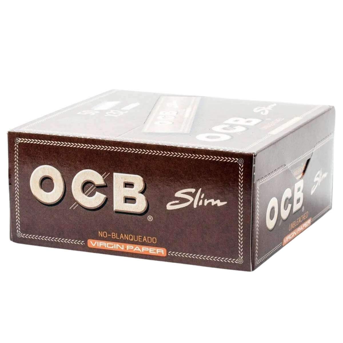 Seda OCB Slim Unbleached - Display C/50 Livretos - Imagem 2