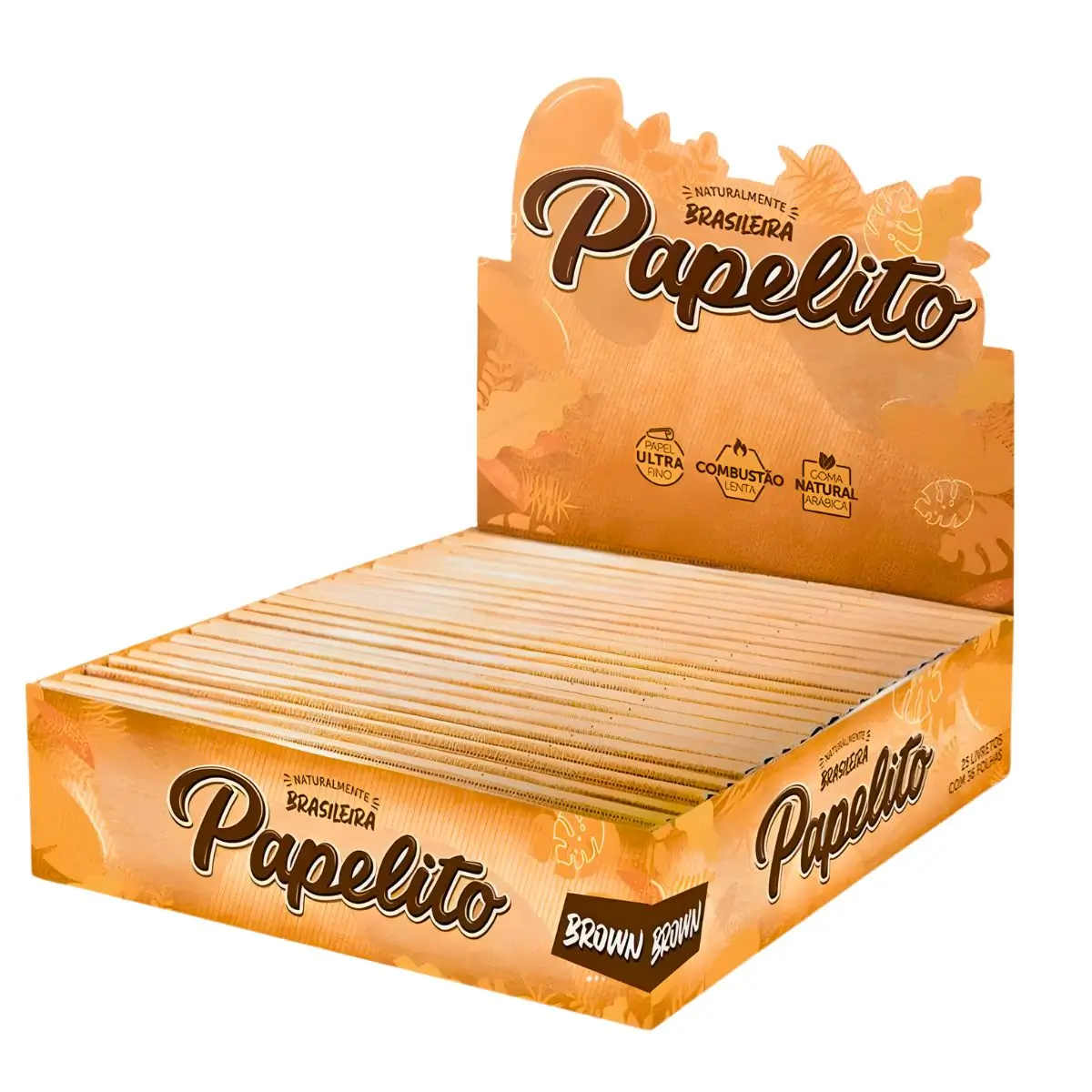Seda Papelito Brown King Size - Display C/25 Livretosa