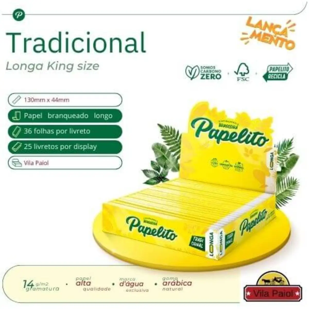 Seda Papelito Tradicional Longa - Display C/25 Livretos - Imagem 5
