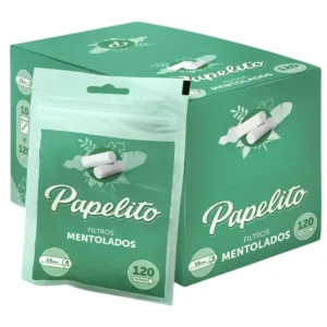 Filtro Papelito Mentolado - Display C/10 Bags