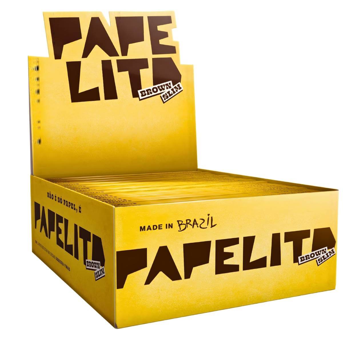 Seda Papelito Brown Slim King Size - Display C/50 Livretos